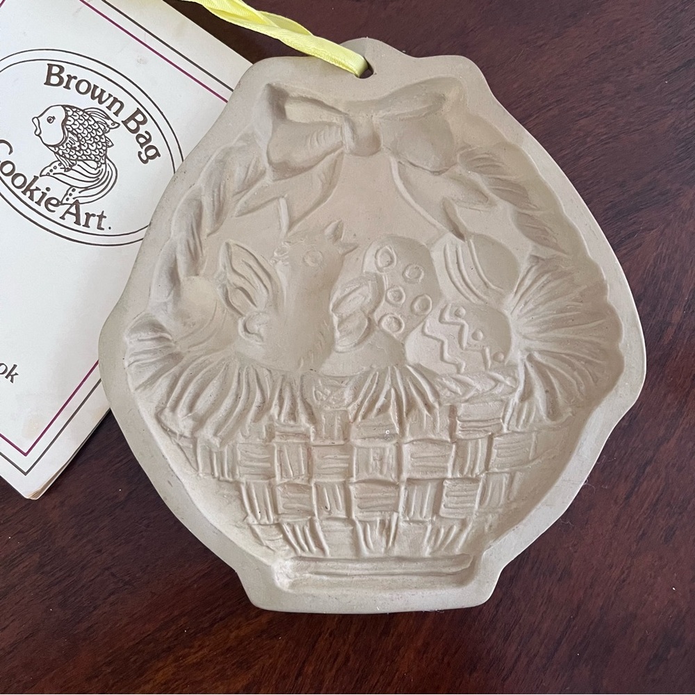 Brown Bag Cookie Art Birds in a Nest Vintage Mold